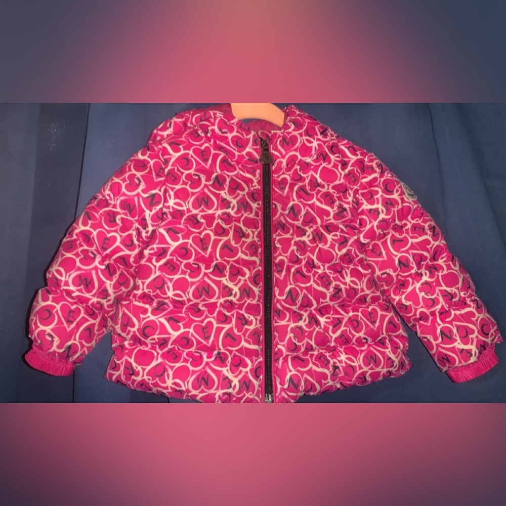 Moncler down coat size 9-12 months